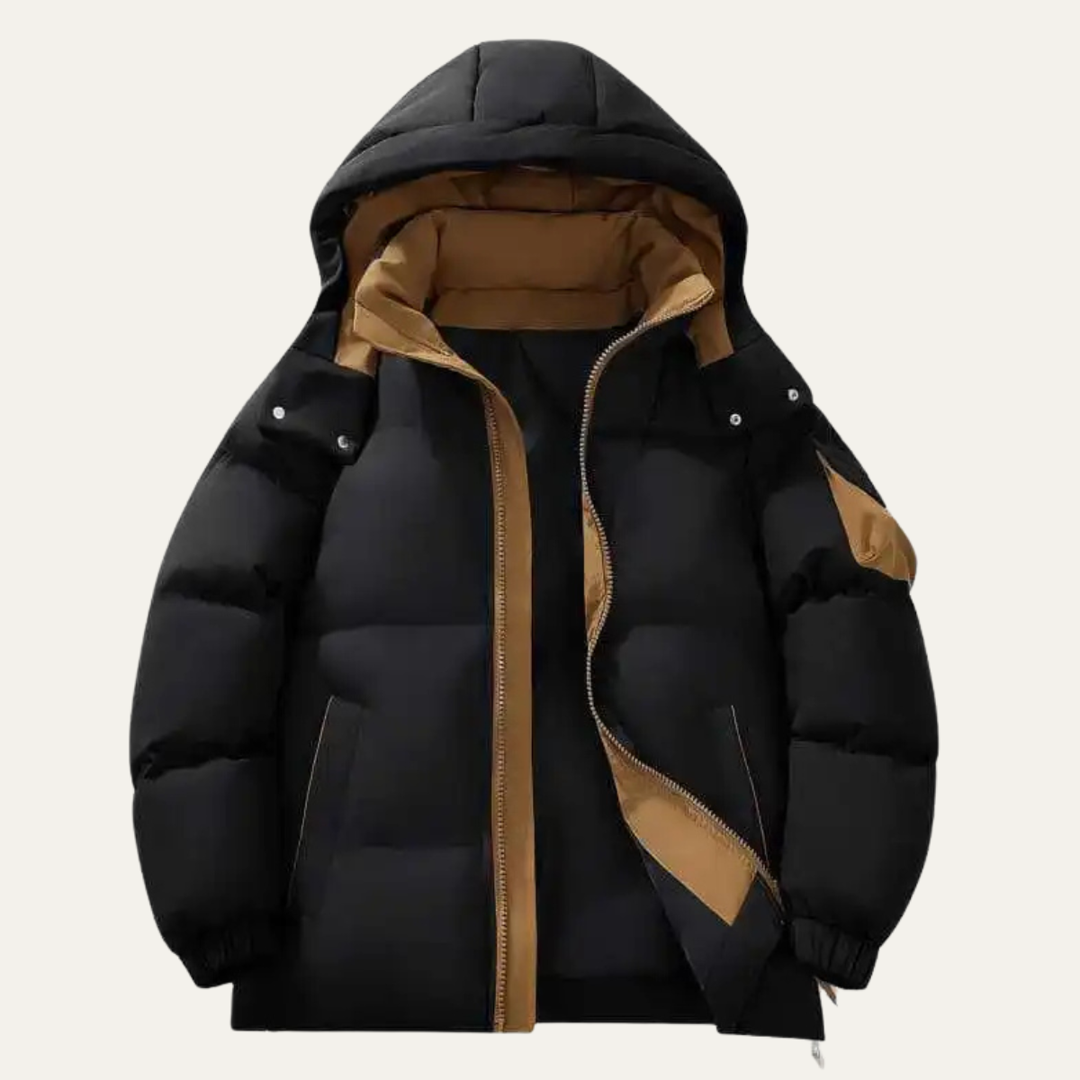 Men's Thick Warm Puffer Snow Jacket - Fashinoza