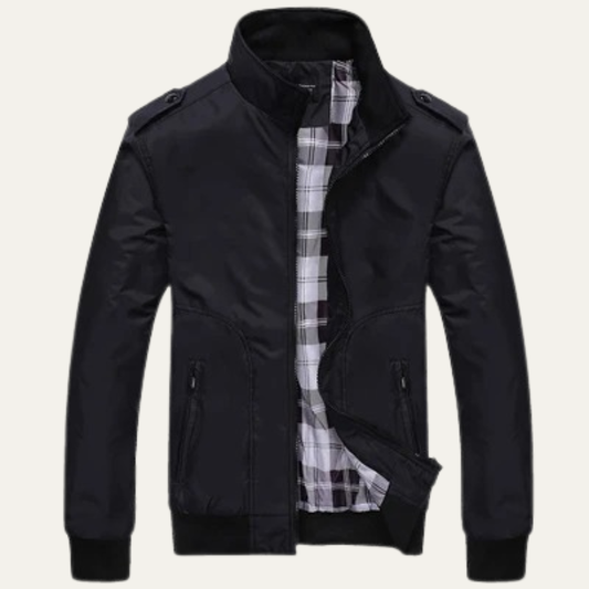Men's Lightweight Bomber Jacket Stand Collar - Fashinoza