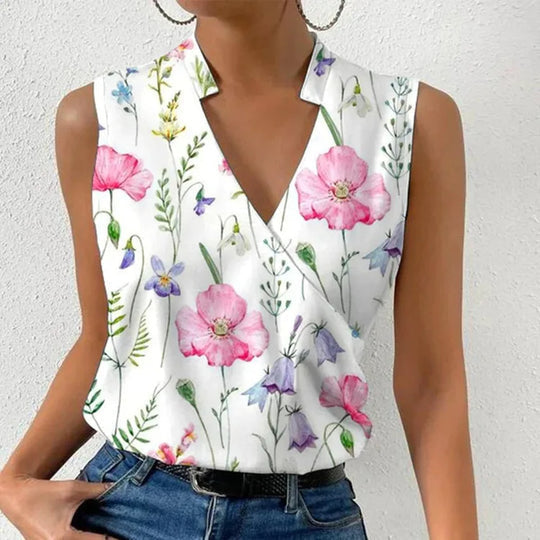 Women's V-Neck Blouse Breathable - Fashinoza