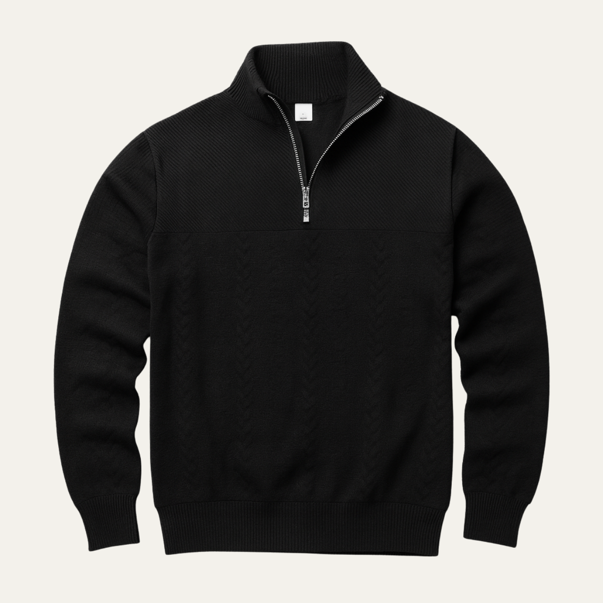 Men's Winter Knit Half Zip Sweater - Fashinoza