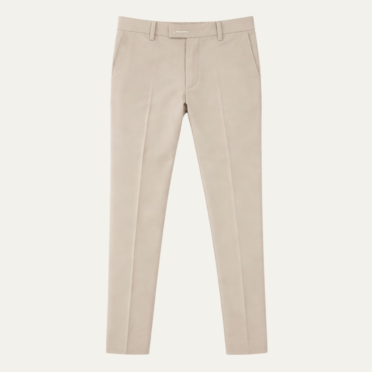 Men's Slim Fit Stretch Dress Pants Elegant Silver - Fashinoza