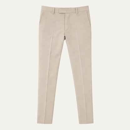 Men's Slim Fit Stretch Dress Pants Elegant Silver - Fashinoza