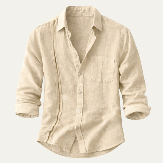 Men's Casual Beach Shirt Button Up - Fashinoza