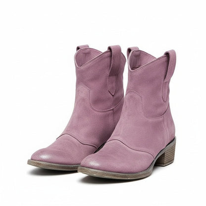 Henny Vintage Cowboy Ankle Boots