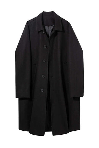 Men's Wool Overcoat Classic Oversized Warm Beige