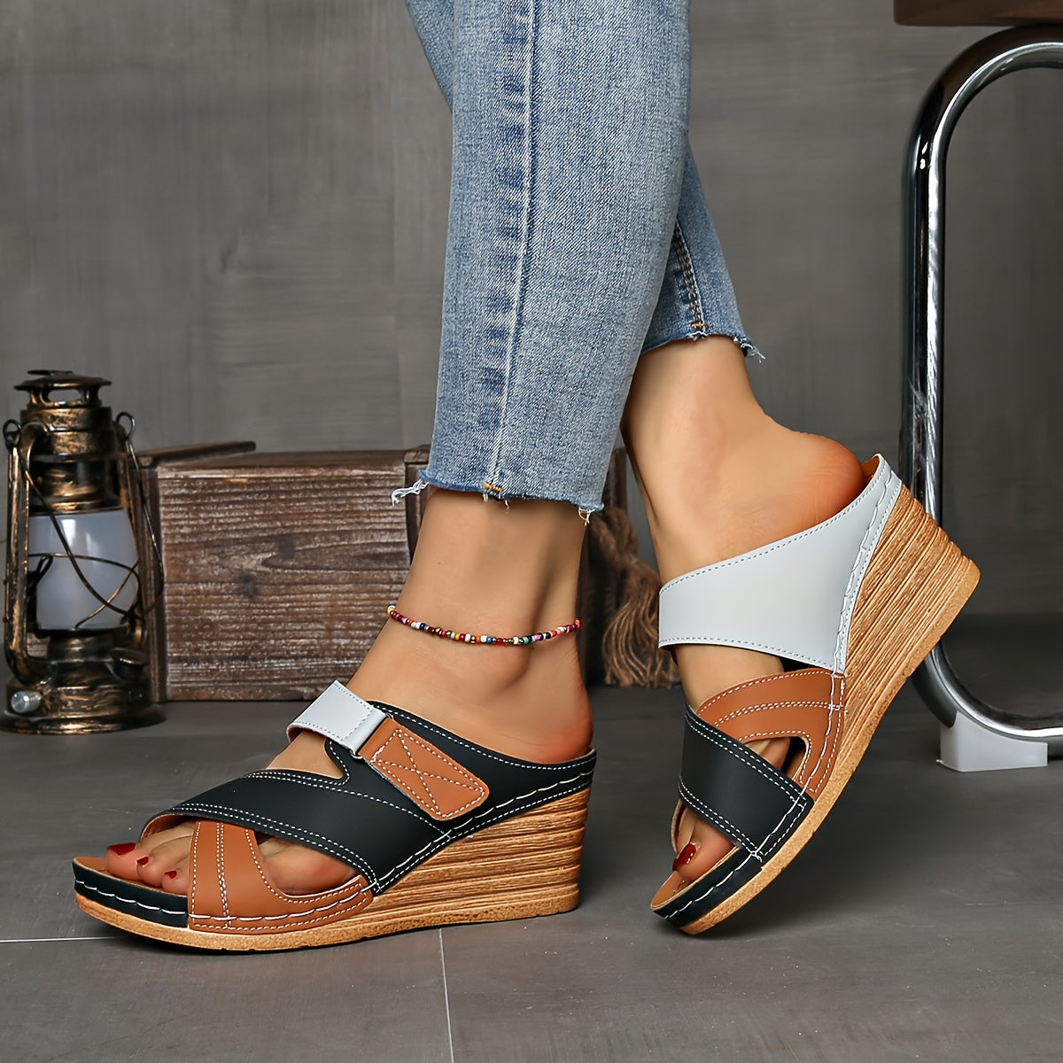 Women's Wedge Slide Sandals