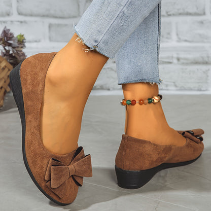 Women's Round Toe Ballet Flats Slip-On Shoes