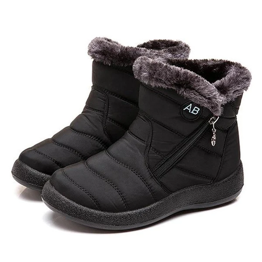 Women's Padded Side Zip Boots - Fashinoza