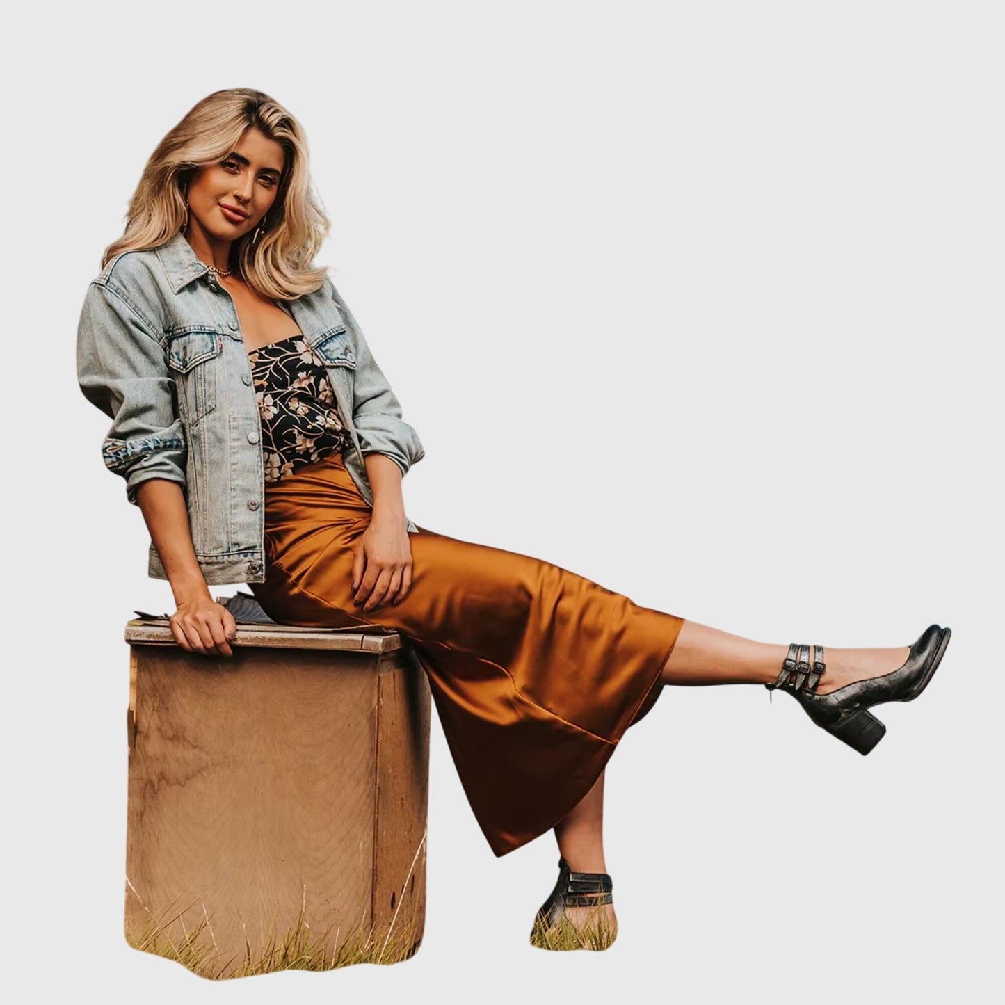 Alana | Womens Buckle Strap Block Heel Boots