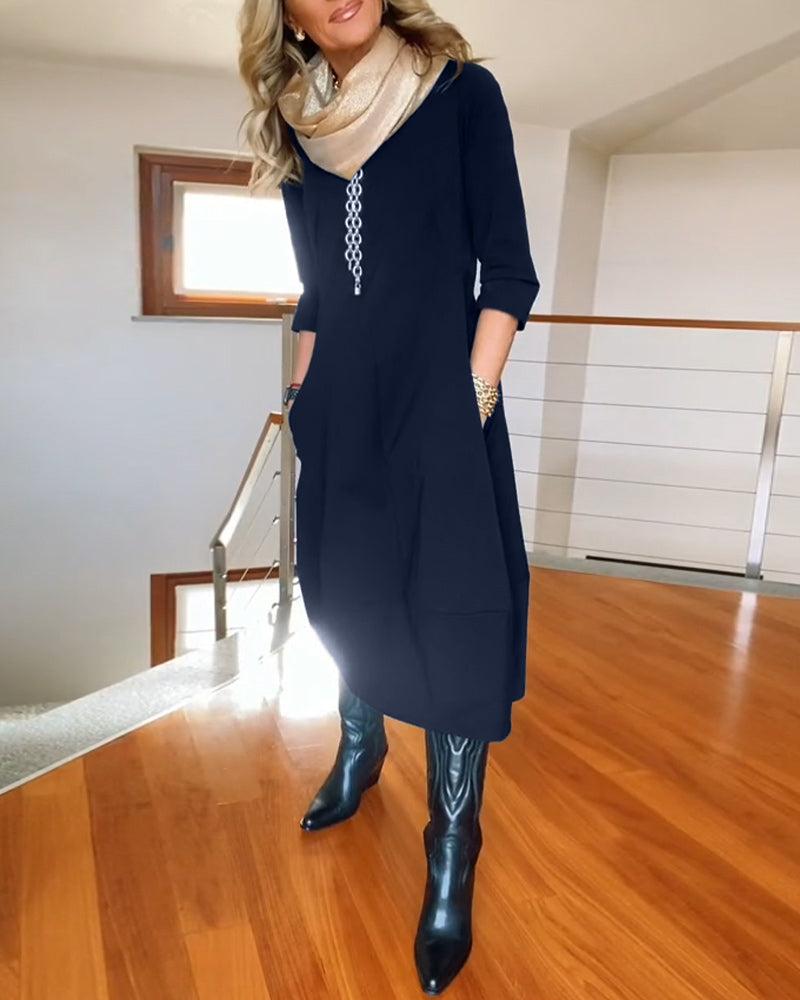 Women's Relaxed Midi Dress