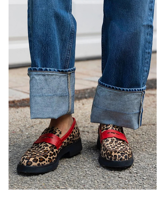 Men's Accent Loafers Leather - Fashinoza
