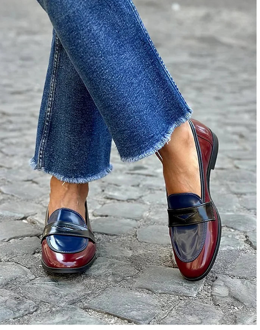 Classic Leather Loafers - Fashinoza