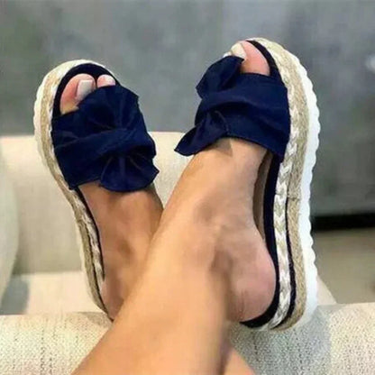 Maribel | Women’s Orthopedic Bow Platform Slides