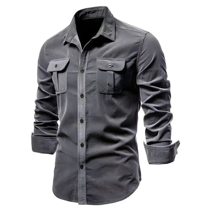Men's Casual Button Down Shirt Cotton