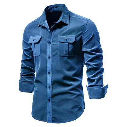 Men's Casual Button Down Shirt Cotton
