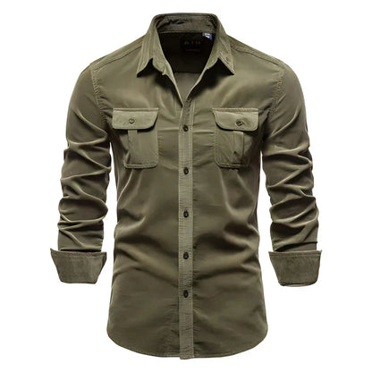 Men's Casual Button Down Shirt Cotton