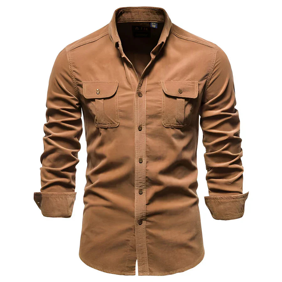 Men's Casual Button Down Shirt Cotton