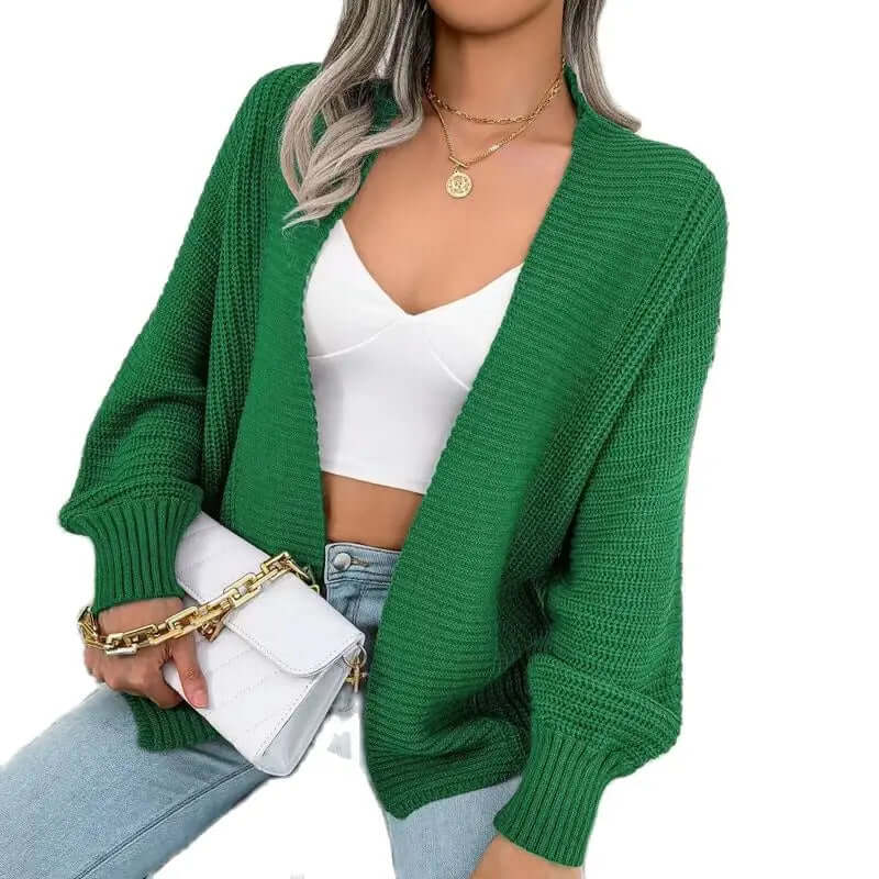 Women's Knit Cardigan Long Sleeve Open Front Cozy Sweater
