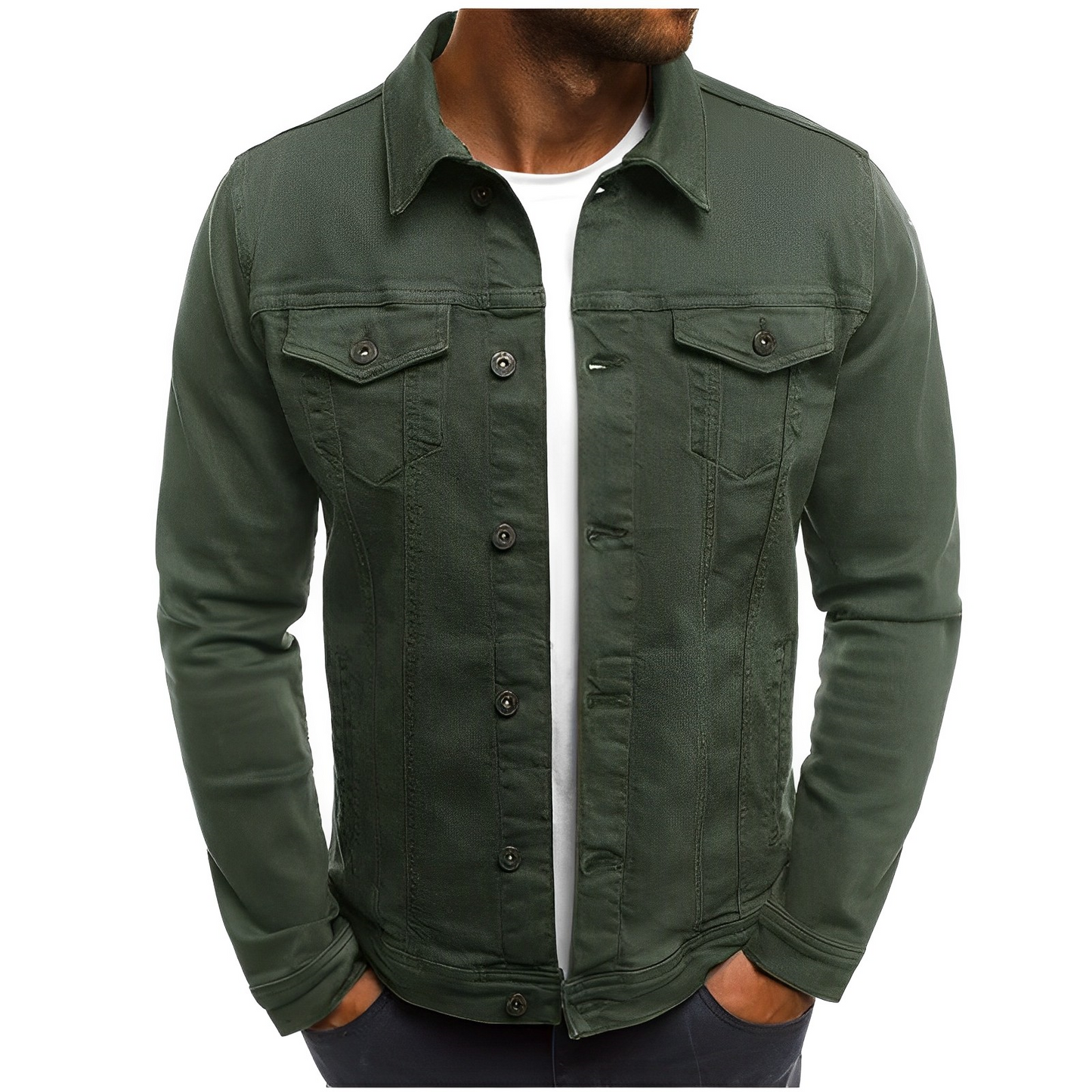 Men's Denim Summer Jacket Lightweight Blue