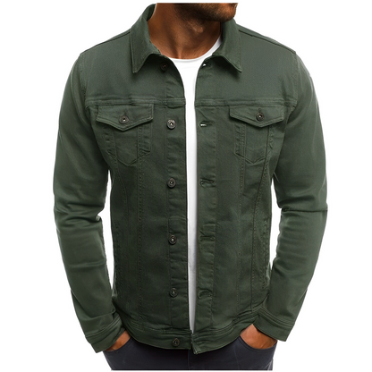 Men's Denim Summer Jacket Lightweight Blue