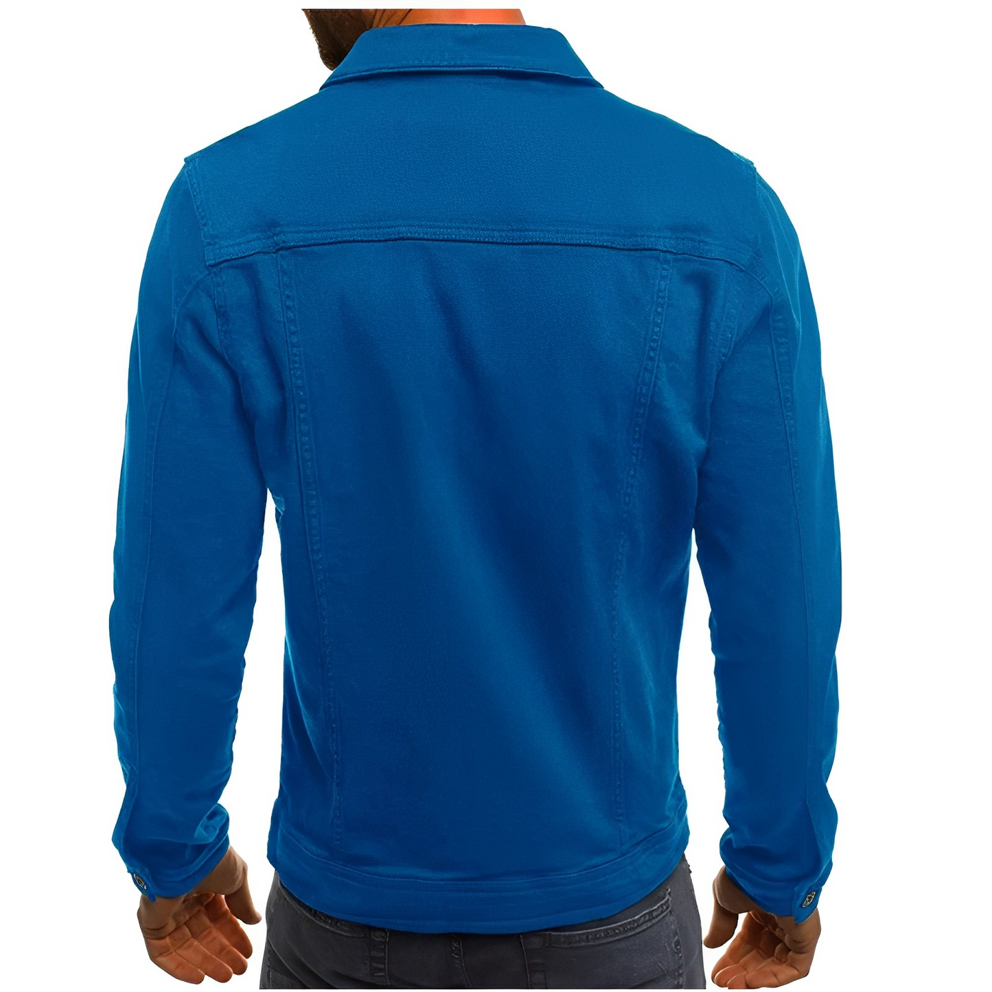 Men's Denim Summer Jacket Lightweight Blue