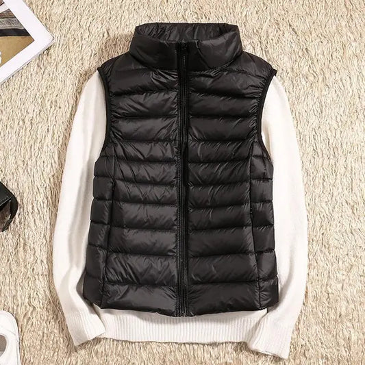 Women's Lightweight Down Vest Warm - Fashinoza