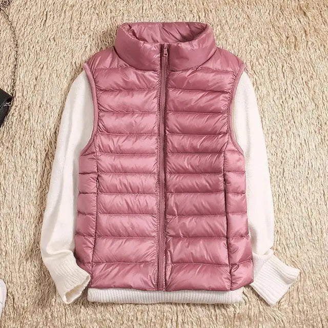 Women's Ultralight Down Vest - 
Fashinoza