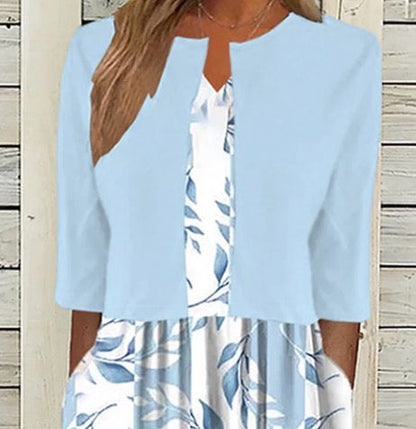 Women’s Greer Floral Print Midi Dress with Matching Jacket