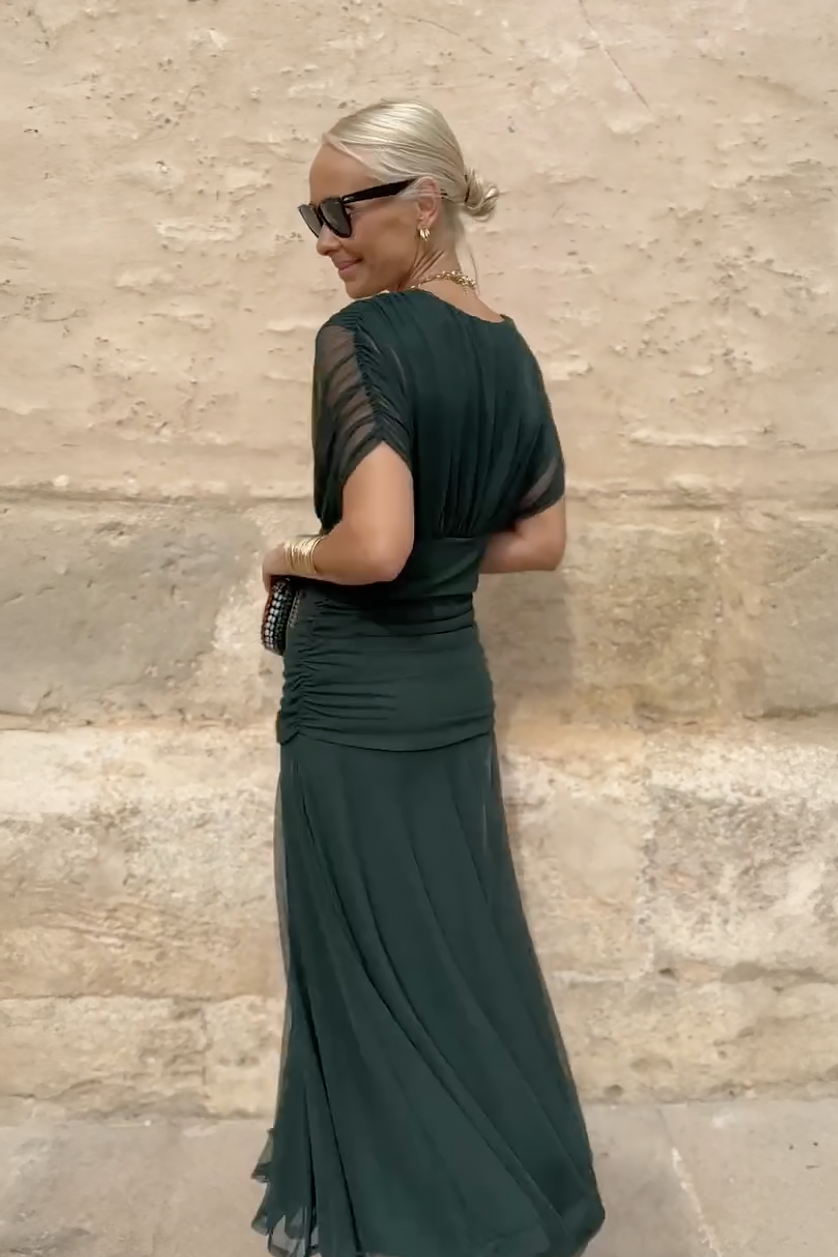 Women's Maxi Dress V-Neck Flowy Design