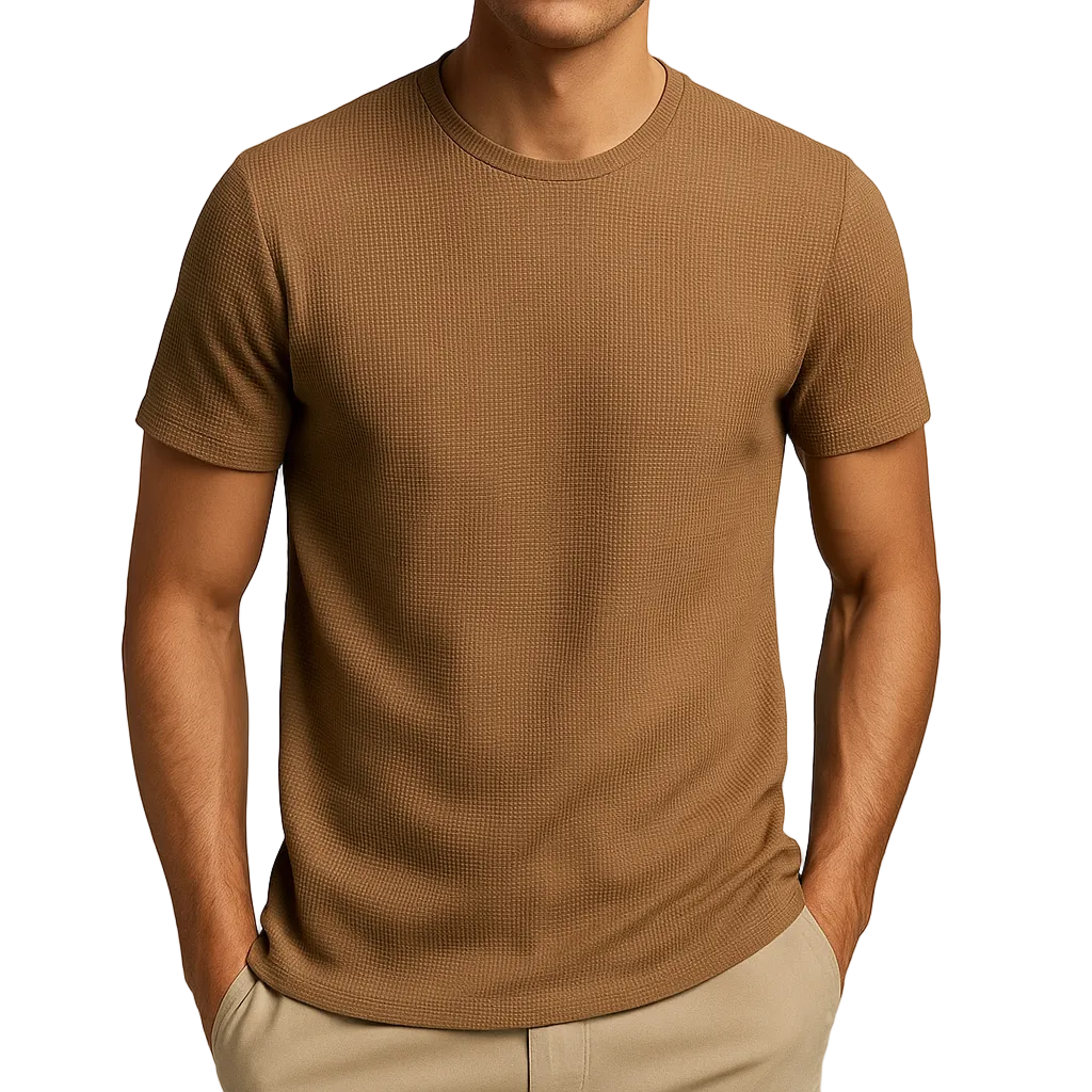 Cotton Waffle Weave Shirt - 
Fashinoza