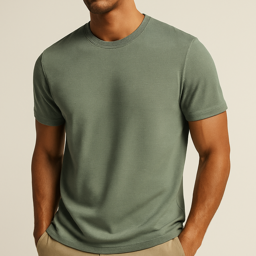 Cotton Waffle Weave Shirt