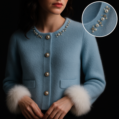 Embellished Button Knit Cardigan