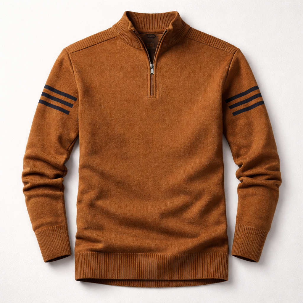 Houston Mens Quarter Zip Sweater - 
Fashinoza