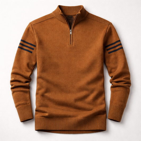 Houston Mens Quarter Zip Sweater - 
Fashinoza