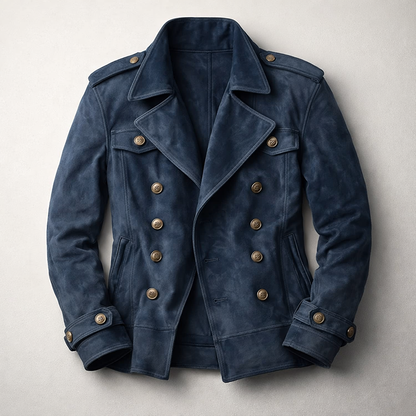 Douglas Men's Suede Trench Coat