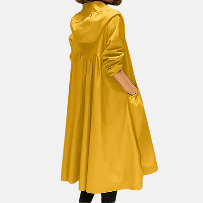 Women's Water Resistant Hooded Jacket Knee Length