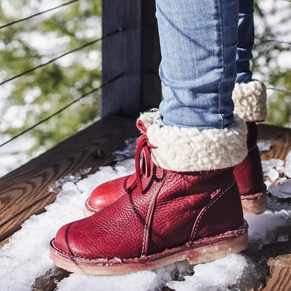 Women's Ankle Boots Contrast Stitching