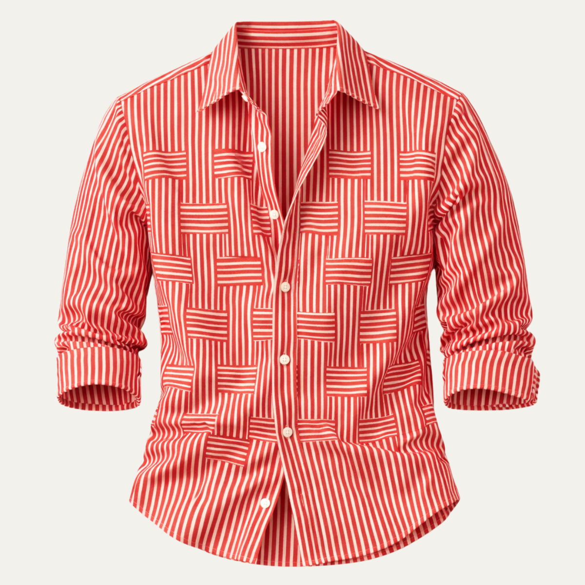 Dunhill Men's Striped Shirt Wrinkle Resistant Lightweight - Fashinoza