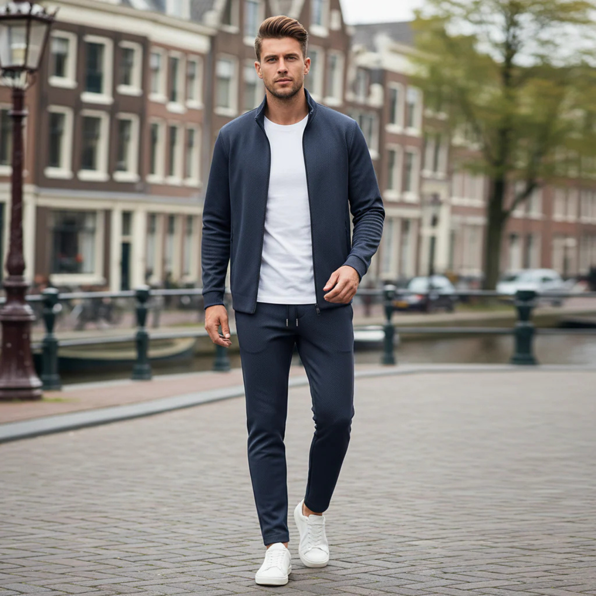 Men's Tracksuit Modern Fit Zip Jacket Joggers