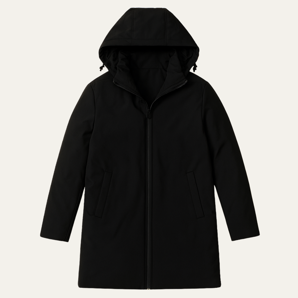 Men's Classic Fit Hooded Winter Coat - Fashinoza
