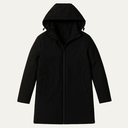 Men's Classic Fit Hooded Winter Coat - Fashinoza