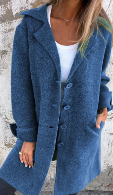 Women's Wool Lapel Coat