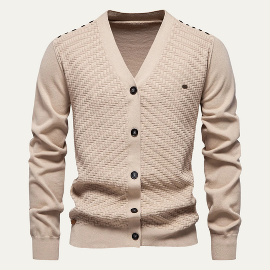 Men's Slim Fit Cardigan Lightweight Button Up - Fashinoza