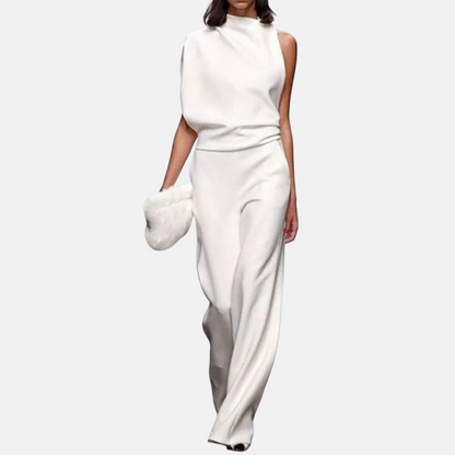 Women's Sleeveless Jumpsuit Elegant - Fashinoza