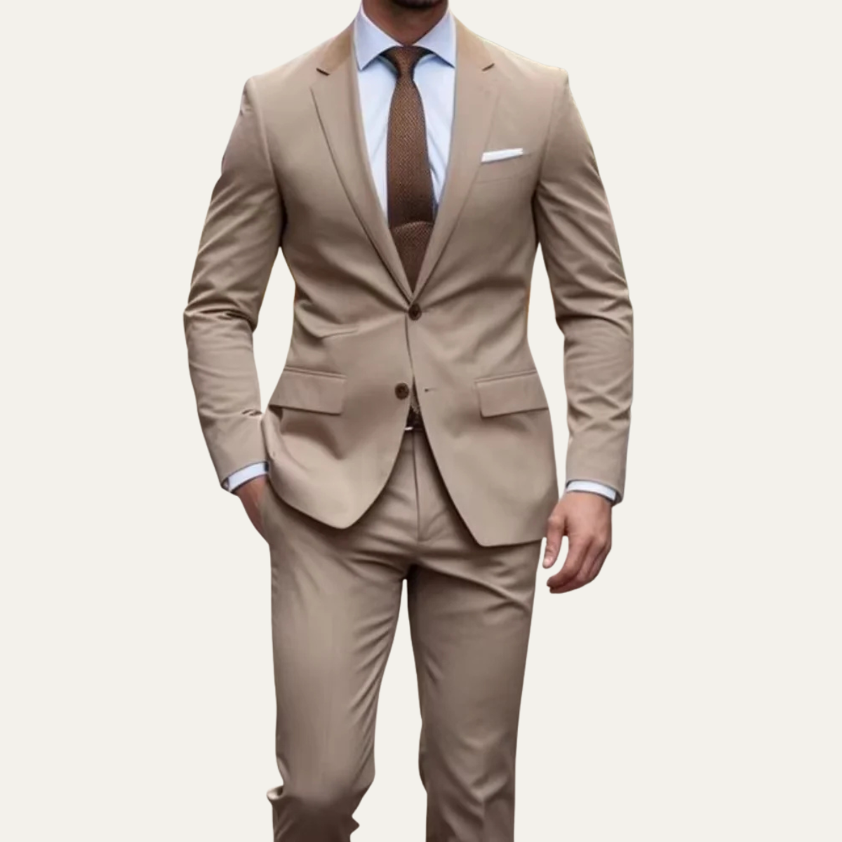 Men's Slim Fit Suit 2 Piece Formal Jacket Trousers