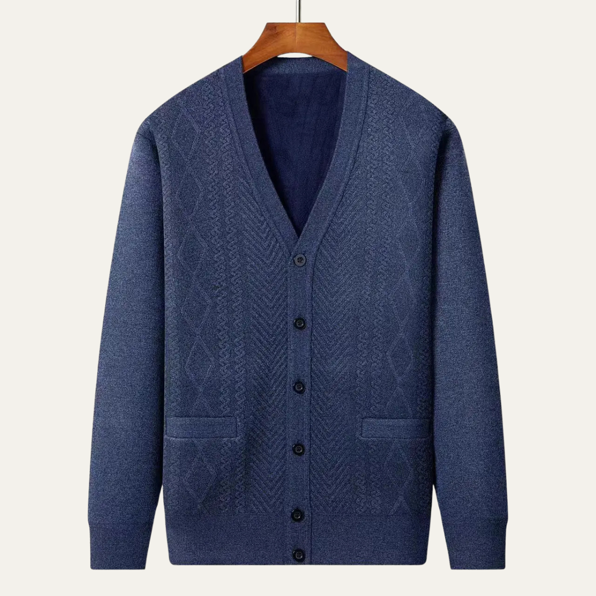 Trafalgar Men's Classic Cardigan Knit Button Up