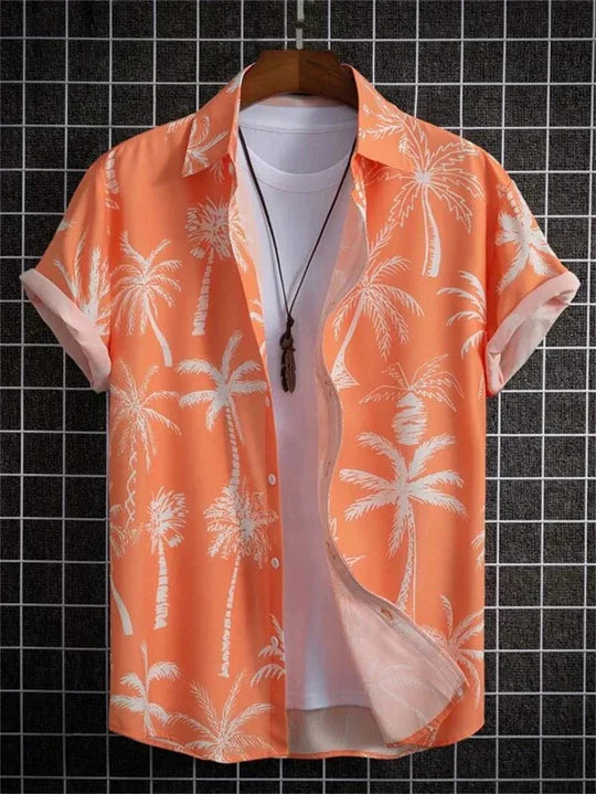 Hawaiian Shirt 3D Flower Print Vibrant Style