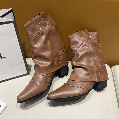 Women's Studded Western Boots