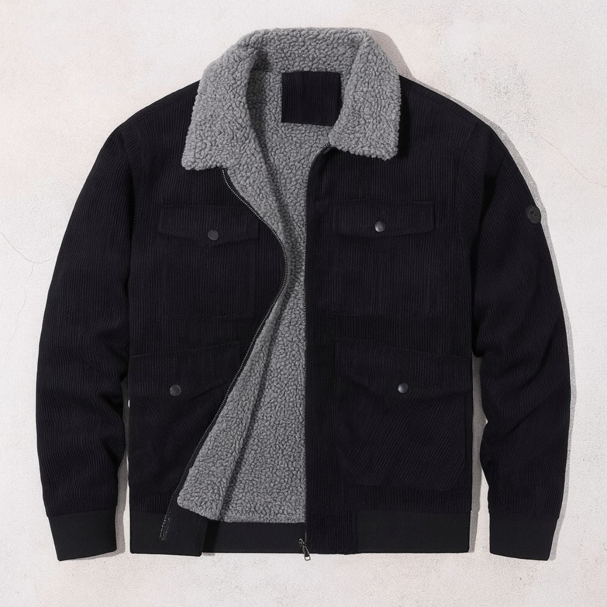 Men's Fleece Lined Corduroy Jacket