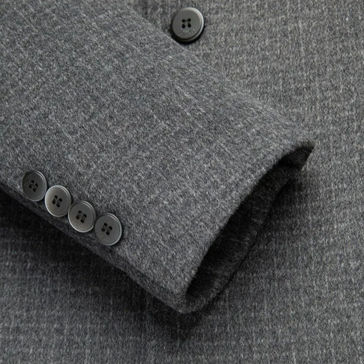 La Villa Men's Wool Overcoat Double Faced Classic